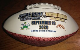 University Of Notre Dame Baden Mini Football W/ ND vs Western Michigan 9/19/2020 - £5.96 GBP