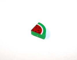 Building Toy Watermelon Slice brick piece tile Minifigure Gift Christmas - $3.79