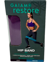 GAIAM Restore Hip Band Kit Light &amp; Medium Resistance Targets Lower Body &amp; Legs - £11.21 GBP