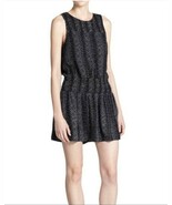 Joie Kieran Women&#39;s Silk Dress Snake Print Caviar Black, Sz L, $358 NWT! - $67.68 CAD