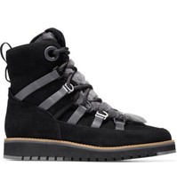 Cole Haan Womens Zerogrand Luxe Hiker Boots W22608 Black Fur-Suede/ Grey - $59.40+