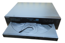 Sony CD Player CDP-C345 5 Disc Changer HiFi Stereo Vintage w Cable TESTED - $49.45