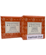 Crabtree &amp; Evelyn Gardeners Bar Soap Triple Milled 7oz (2x3.5oz) 2pc Set - £14.70 GBP