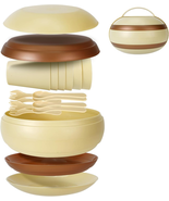 Camping Dishes Picnic Set, Camping Plates Cups and Bowls Set with Spoons... - $31.94