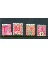 Ceylon 1904-10 Great Britain colony MH  4 stamps 14941 - £23.65 GBP