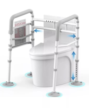 Agrish Stand Alone Toilet Safety Rail - Adjustable Width Joy 2316 - $551.37 MXN