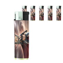 Bad Girl Pin Up D5 Lighters Set of 5 Electronic Refillable Butane  - $15.79