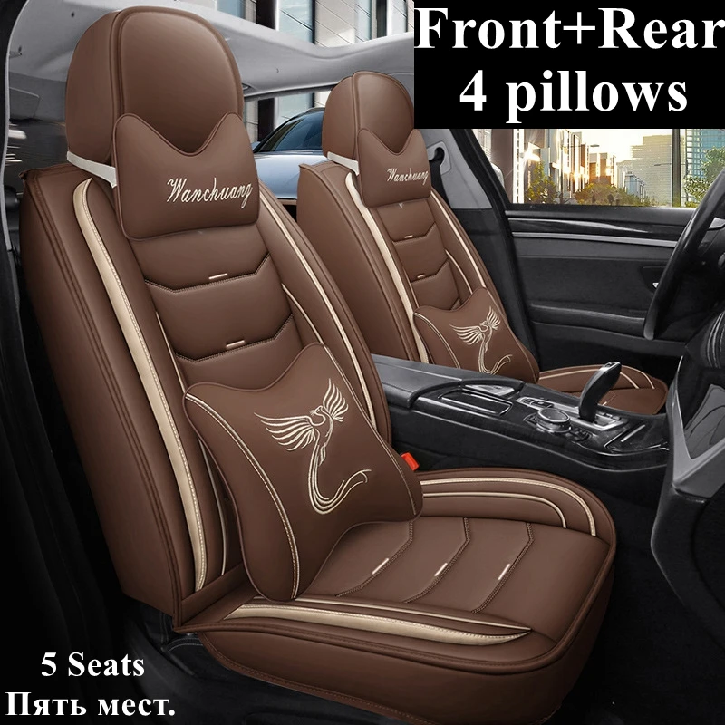 Front+Rear Full Set Car Seat Covers for Volkswagen Amarok Gol Lamando Lavida - £127.94 GBP+