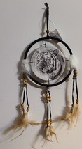 DREAMCATCHER INDIAN WITH A PICTURE OF A WHITE TIGER CAT FACE OUTDOOR (CR40) - £8.17 GBP