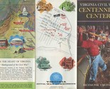 Virginia Civil War Centennial Center Brochure Richmond Virginia 1960&#39;s - £14.01 GBP