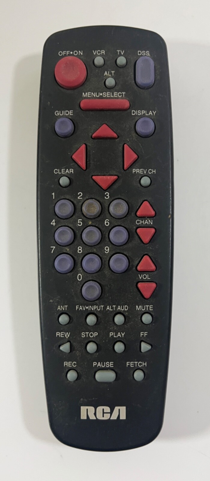 RCA Remote Control 217094 CRK91B1  ORM VCR TV ALT  			