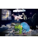 Parrotlet Birds Nursery Fine Art Poster moonlight night sleeping birds - €38,53 EUR