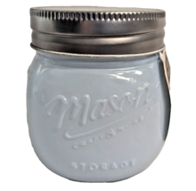 Tabletops Unlimited Mason Jar Blue Glass Multipurpose Storage Craft 8oz ... - $353.60 MXN