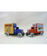 Lot of 2 Schylling Tin Delivery Trucks Lucky Lindy and Home Run - $702.30 MXN