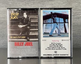 VTG Two 80&#39;s Billy Joel cassettes &quot;An Innocent Man&quot; and &quot;Glass House&quot; 1980 Rock - £7.97 GBP