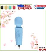 Blue Silicone Relaxation Massager - 19 Modes, Waterproof, Perfect for Tr... - $23.82 CAD