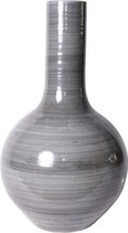Vase Globular Globe Small Iron Gray Porcelain - £307.37 GBP