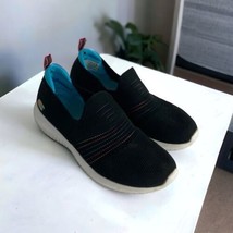 Skechers Size 7 Black Ultra Flex Serene Aura Slip On Shoes 149179 Blue Slip On - £21.56 GBP