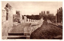 From The City Wall York United Kingdom Black And White Postcard - £7.00 GBP