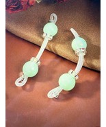 Sexy Non-piercing Green Nipple Rings Adjustable Daily Wear 8mm - $21.53 CAD
