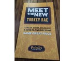 Potbelly Sandwich Works 2000s New Turkey Rae Promotional Sign 22&quot; X 37&quot; - £709.61 GBP