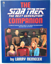 Signed Star Trek Companion The Next Generation by Larry Nemecek 1992 Pap... - $72.55