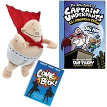 Dav Pilkey Adventures of Captain Underpants Toy Gift Set Book Plush Crea... - £63.94 GBP