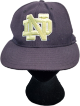 Notre Dame Fighting Irish Football New Era Hat Mens Blue 7.25 59Fifty Ad... - £9.27 GBP