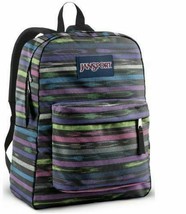 NWT Jansport Superbreak Student Backpack - Multi Tribal Stripe - Discontinued - £28.14 GBP