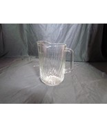 Vintage Clear Heavy Pressed Glass Ribbed Restaurant Libbey Pitcher Stamp... - €20,52 EUR