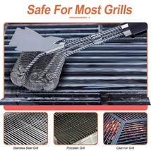16.5 inch Grill Stainless Steel Cleaner Wire Bristle Barbecue Scraper BB... - £26.54 GBP