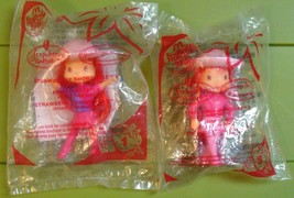 Strawberry Shortcake Doll Lot of 2 McDonald&#39;s Happy Meal Toy Figures #1 #5 2007 - £3.91 GBP