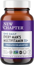 New Chapter Men&#39;s Multivitamin 50 Plus for Brain- Heart- Digestive- Prostate &amp; I - £49.43 GBP