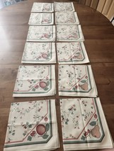 12- Vintage Fall Thanksgiving Holiday Unused Matching Napkins Beautiful Set! 17&quot; - $20.00