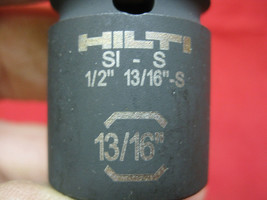 New HIlti 314674 Impact socket 1/2&quot;-13/16&quot; shallow anchor 6 point - $9.89