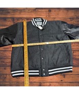 Men’s Black 3XL Padded Wool Blend VARSITY Jacket Letterman - £59.27 GBP