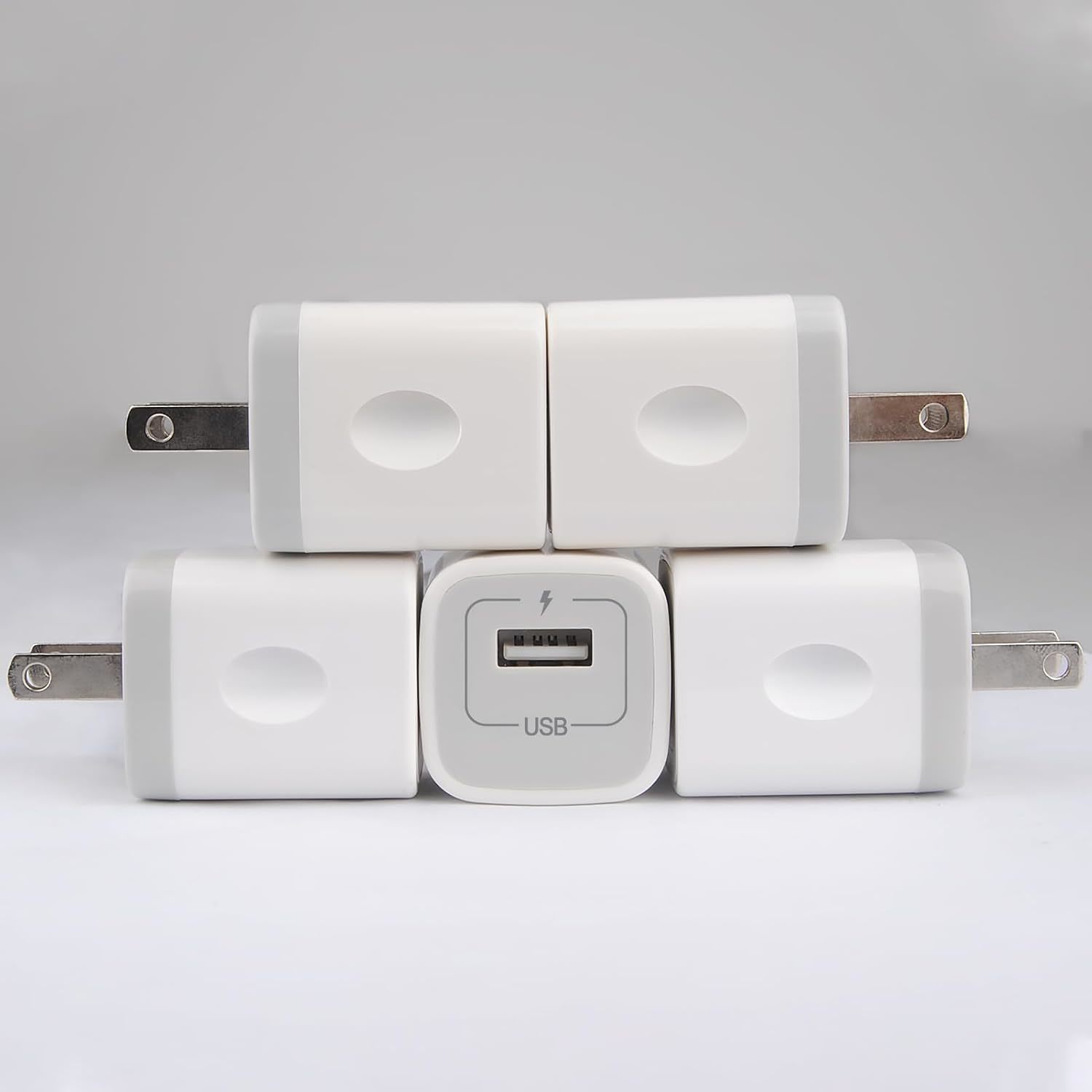 Wall Charger Adapter Usb Charging Block, 5Pack Single Port Usb Plug In C... - $17.96