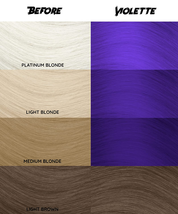 Crazy Color Semi Permanent Conditioning Hair Dye - Violette, 5.1 oz image 2