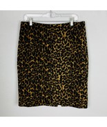 Talbots Womens Skirt Pencil Animal Print Lined Artsy Career Job Work Siz... - $20.69