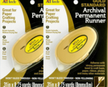 Craft Tape Permanent Glue Runner Scrapbook Adhesive Ad Tech 8.75 Yards S... - $9.89
