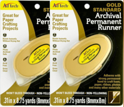 Craft Tape Permanent Glue Runner Scrapbook Adhesive Ad Tech 8.75 Yards S... - $9.89