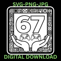 Funny Six Seven Gaming, 67 Meme Gen Alpha Slang Viral 6-7 Gift For Conso... - $32.10 MXN