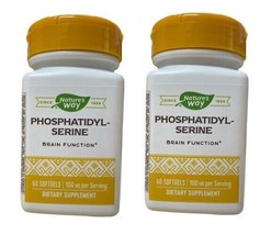 Nature&#39;s Way Phosphatidylserine 100 mg - 60 Softgels Exp 03/24 Pack of 2 - £15.78 GBP