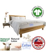 GOTS Certified Organic Cotton, Wool, &amp; Latex Mattress - Double sided - U... - $2,419.00+