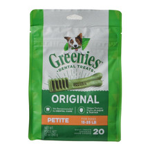 Greenies Petite Dental Dog Treats 20 count Greenies Petite Dental Dog Tr... - £37.68 GBP