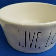 RAE DUNN Artisan Collection Puppy Dog Pet Dish Bowl Live Love Bark - £28.20 GBP