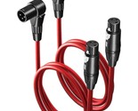 Three Feet Of Right-Angled, Two-Pack Male-To-Straight Female Xlr, And Sp... - $39.98