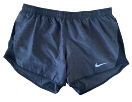 Nike Women&#39;s 3&quot; Running Shorts w/ Built-in Panty Liner Size S Gray Black - £10.08 GBP