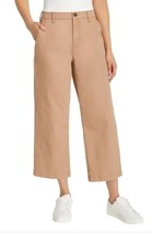 Ella Moss Womens Pants Brown Cropped Wide Leg Pockets High-Rise Belt Loops - $42.99
