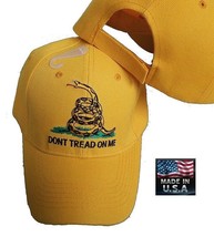 *Usa Made Gadsden Dont Tread On Me Rebel Rattle Snake Baseball Cap Hat Adjustable - £13.62 GBP